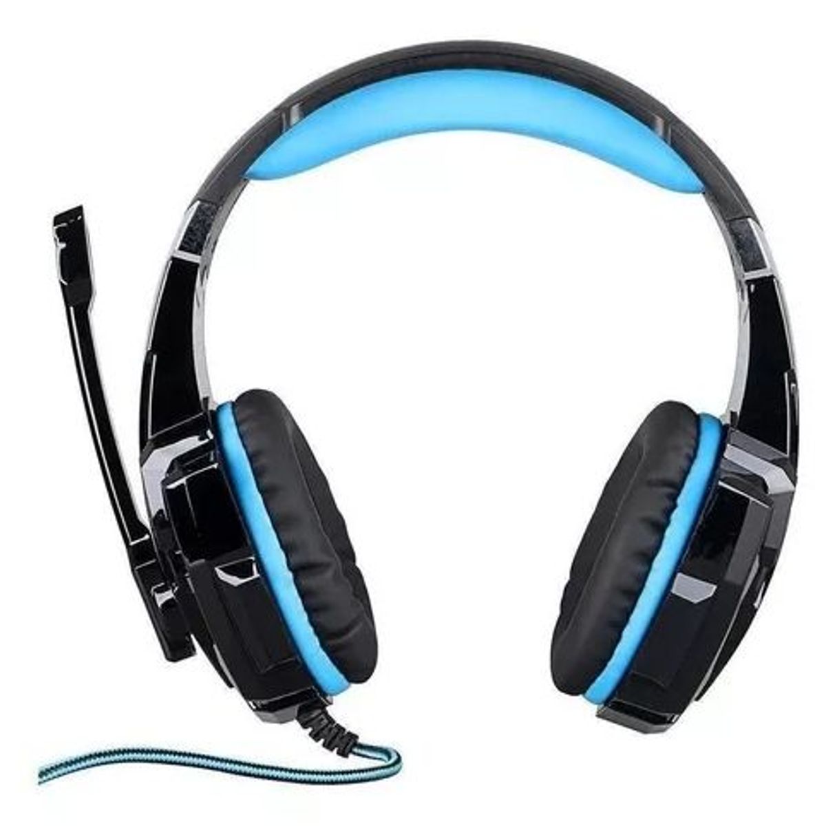 GENERICO - Audífonos gamer Kotion Each G4000 black y blue con luz LED