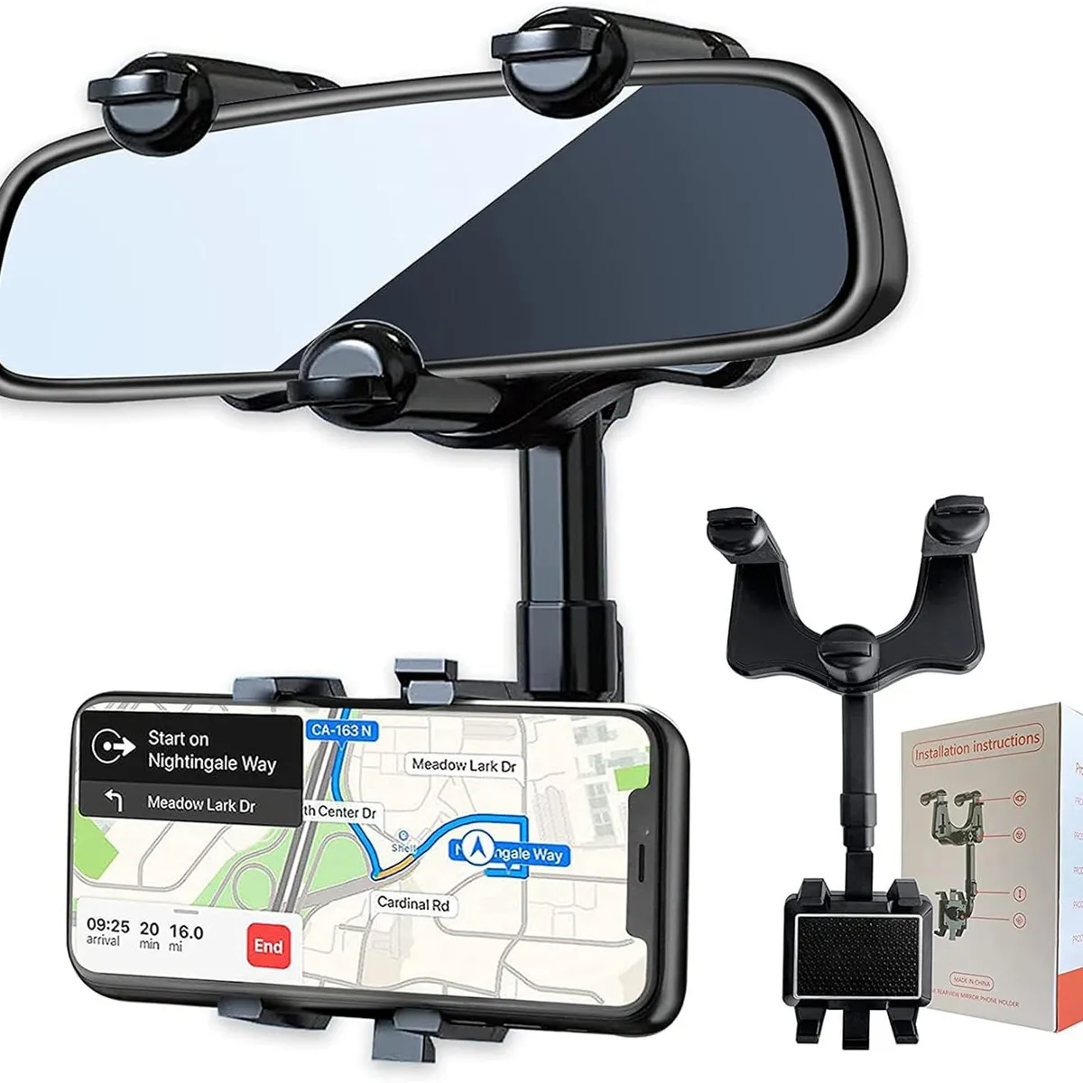 GENERICO - Holder de carro para celular 360 grados