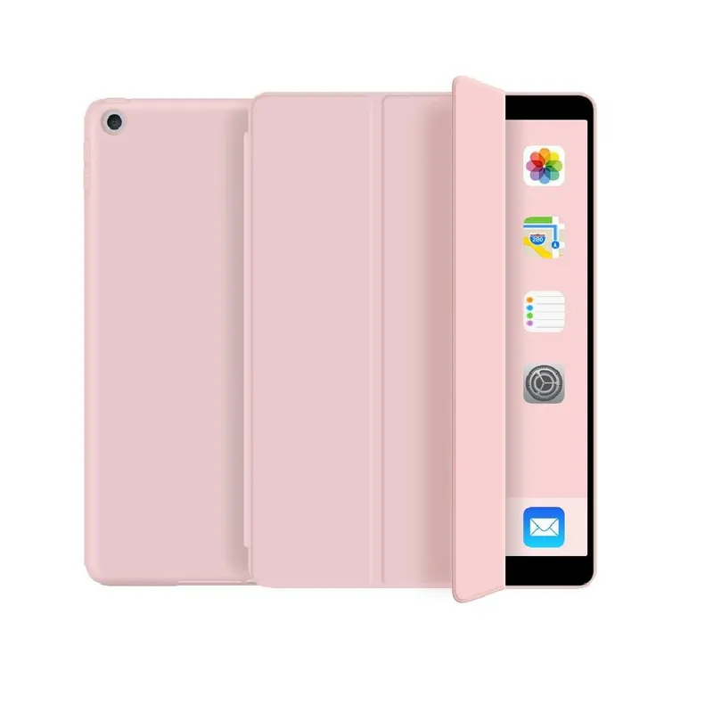 GENERICO - Estuche Protector Para iPad 9.7 5 y 6 Gen + Vidrio Ceramico -  Rosado