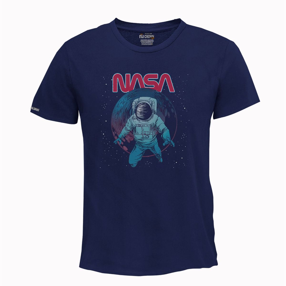 CREACIONES NU CROWN - Camiseta La Nasa espacio astronauta Hombre Color Azul