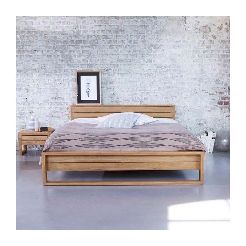 22 GRADOS DECORACION - Cama Kakai en Roble Natural para colchon 160X190Cm 22Grados Decoracion