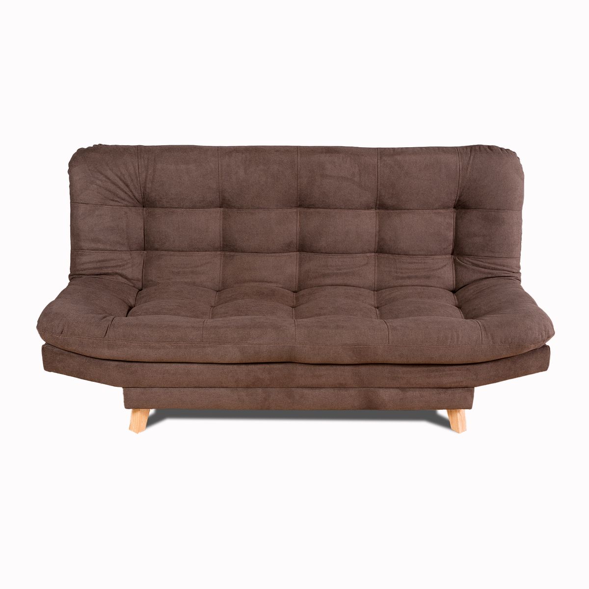 ARMONIA HOME - Sofá Cama Valencia Chocolate 3 PTOS 180x84x85 + Cojines