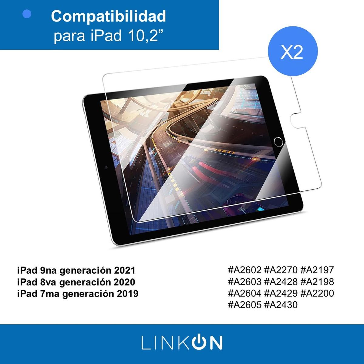 LINKON - Protector Pantalla Lamina Para iPad Paperlike Linkon Set X2