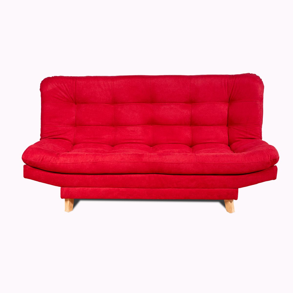 ARMONIA HOME - Sofá Cama Valencia Rojo 3 PTOS 180x84x85 + Cojines