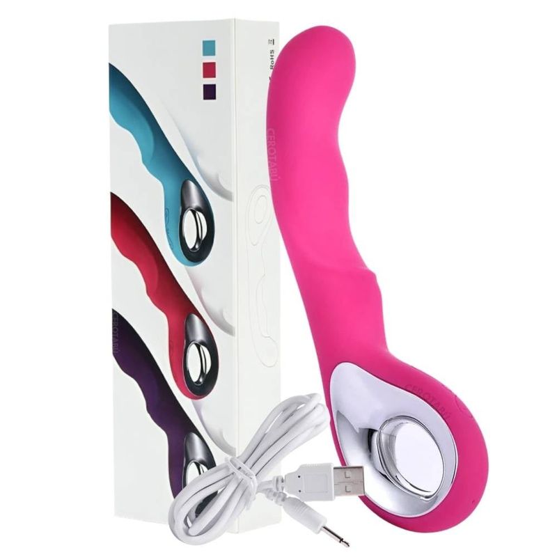 GENERICO - Vibrador Consolador Punto G Recargable Juguete Sexual Fucsia