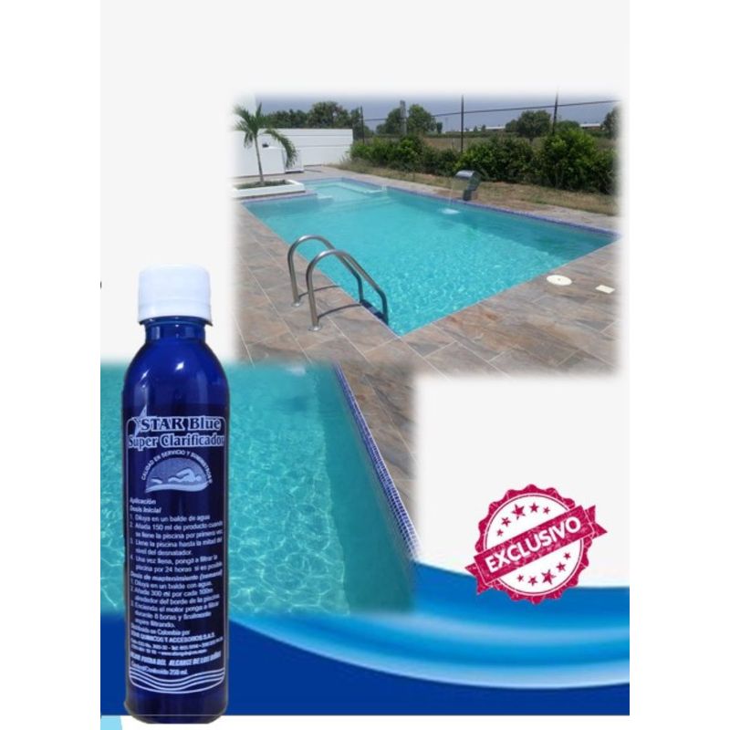 GENERICO - Super Clarificador De Agua Para Piscinas Star Blue X250ml