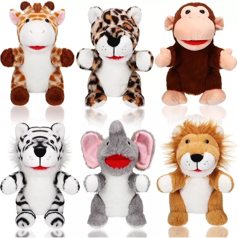 JUGANDO Y EDUCANDO - Títere Para Niños Jaguar Por Unidad Tela Hipoalergénica