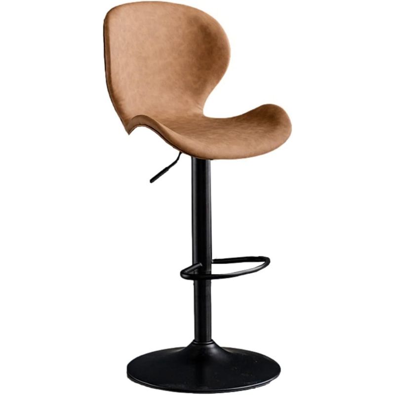 MOBLIHOUSE - Silla Bar Bursa Con Altura Ajustable Color Cafe