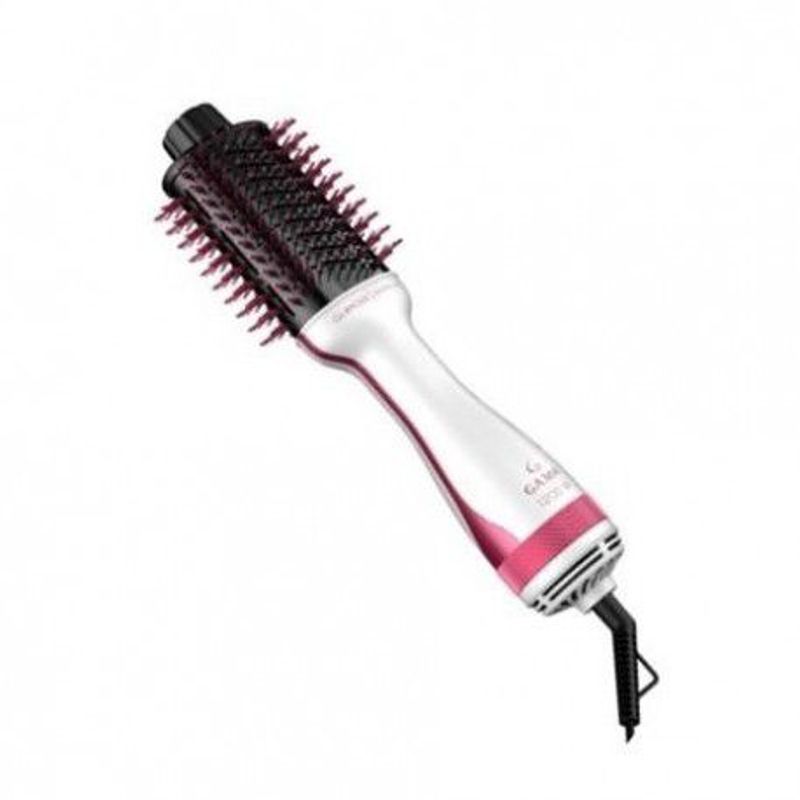 GAMA - CEPILLO GAMA GLAMOUR PINK BRUSH 3D BLANCO CON ROSADO