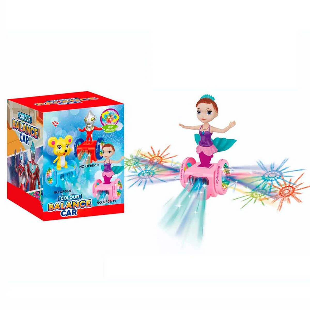 DAYOSHOP - Sirena Princesa Baile Musical Con Patineta Scooter + Bateria