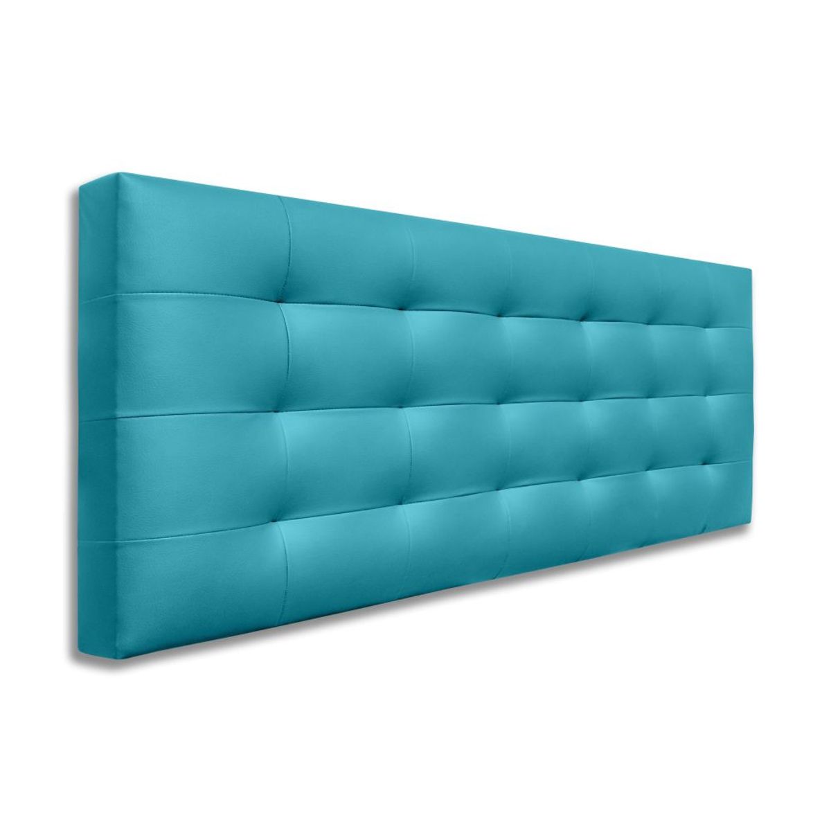 MAGIC CLASS - CABECERO CAPITONEADO CON BOTONES100X60 ECOCUERO AZUL