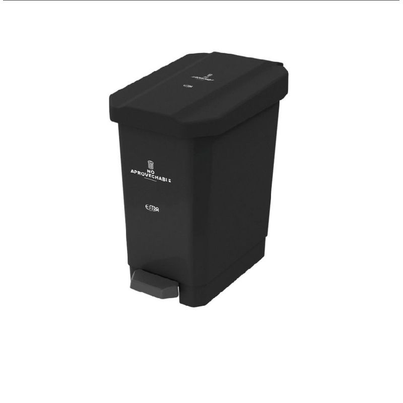 ESTRA - Caneca-Papelera Estrabins Pedal 5L Negro-No Aprovechable