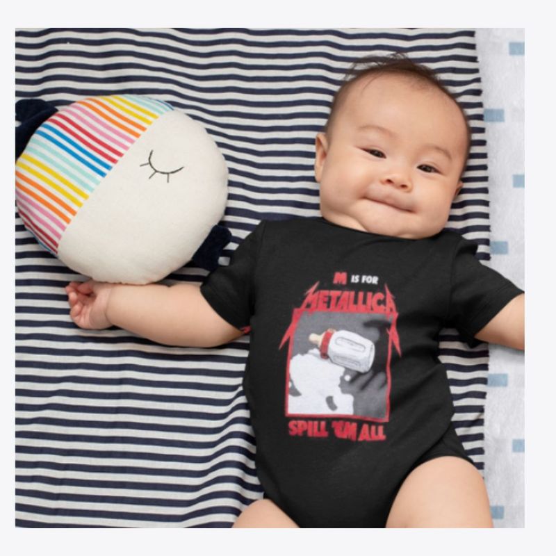 BABY MONSTER - Ropa Para Bebé Body Metallica sleep em all Baby Monster
