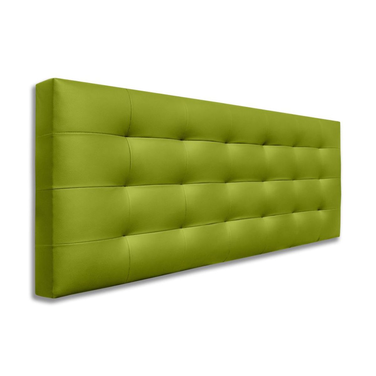 MAGIC CLASS - CABECERO CAPITONEADO CON BOTONES120X60 ECOCUERO VERDE