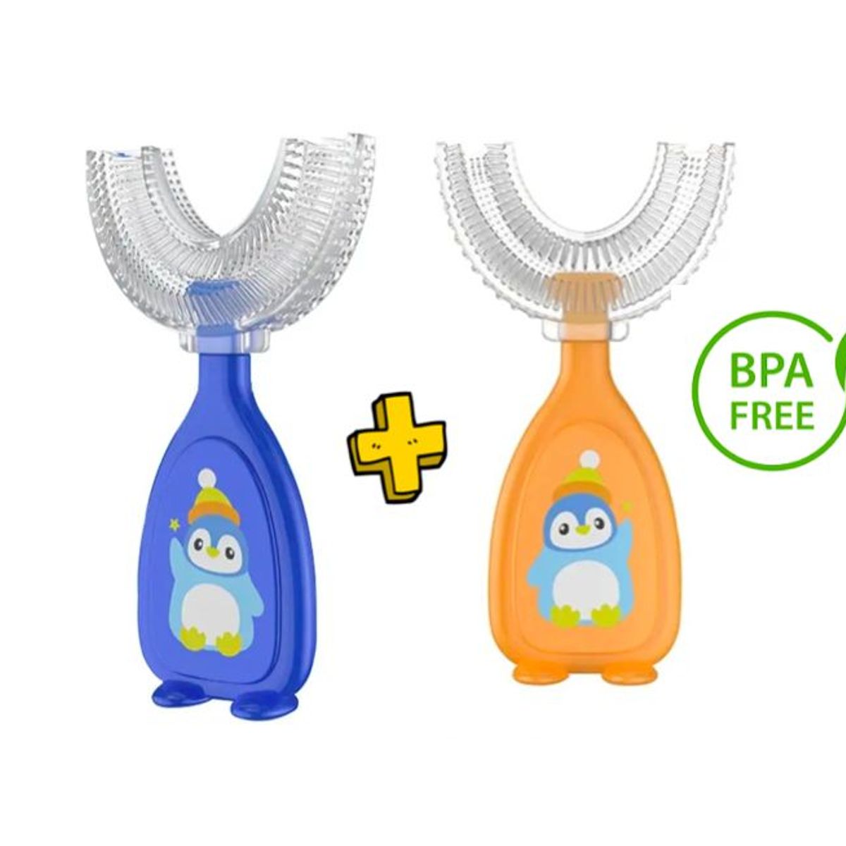 STALION - Cepillo Dental Bebé En Silicona Limpieza 360° X2 Un