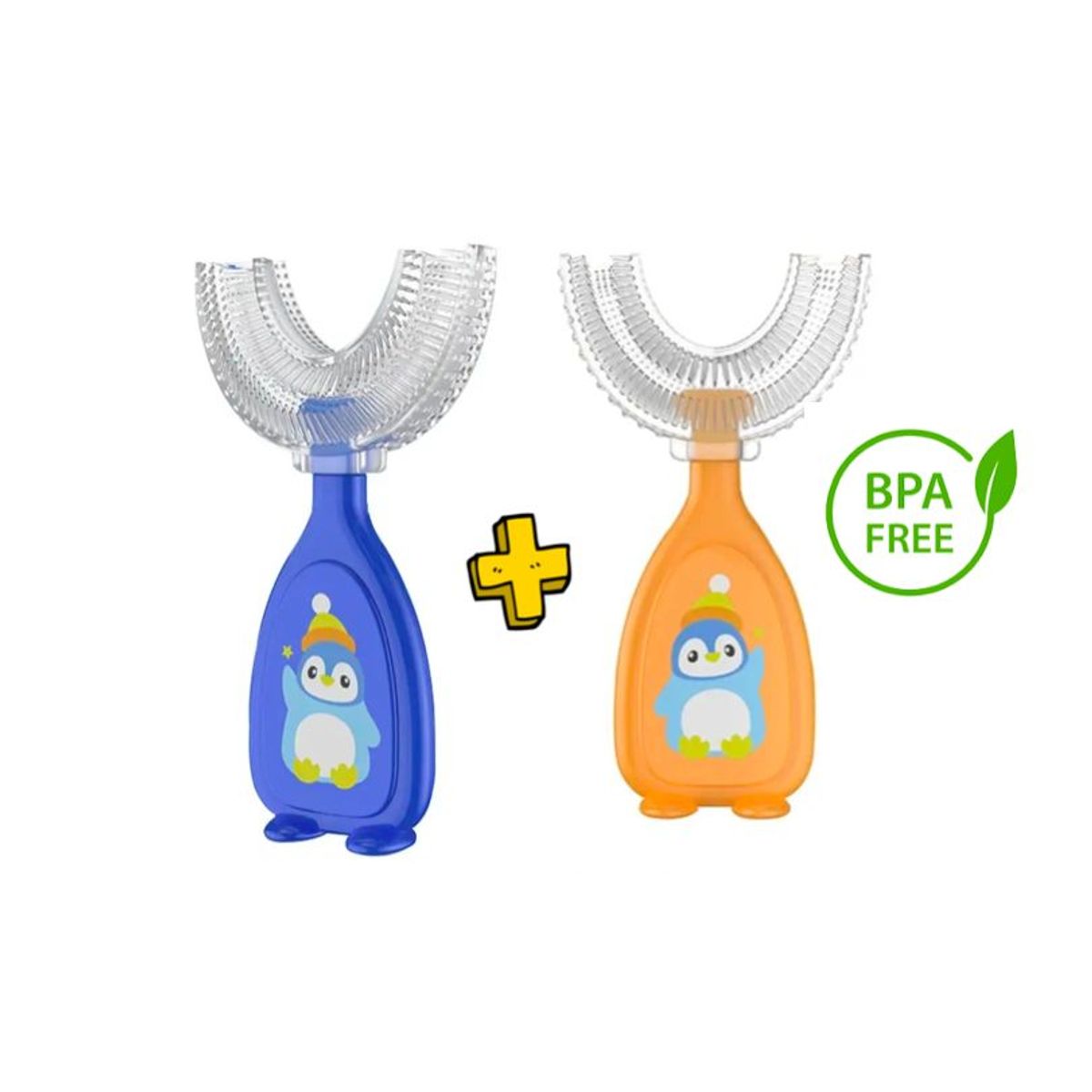 STALION - Cepillo Dental Bebé En Silicona Limpieza 360° X2 Un