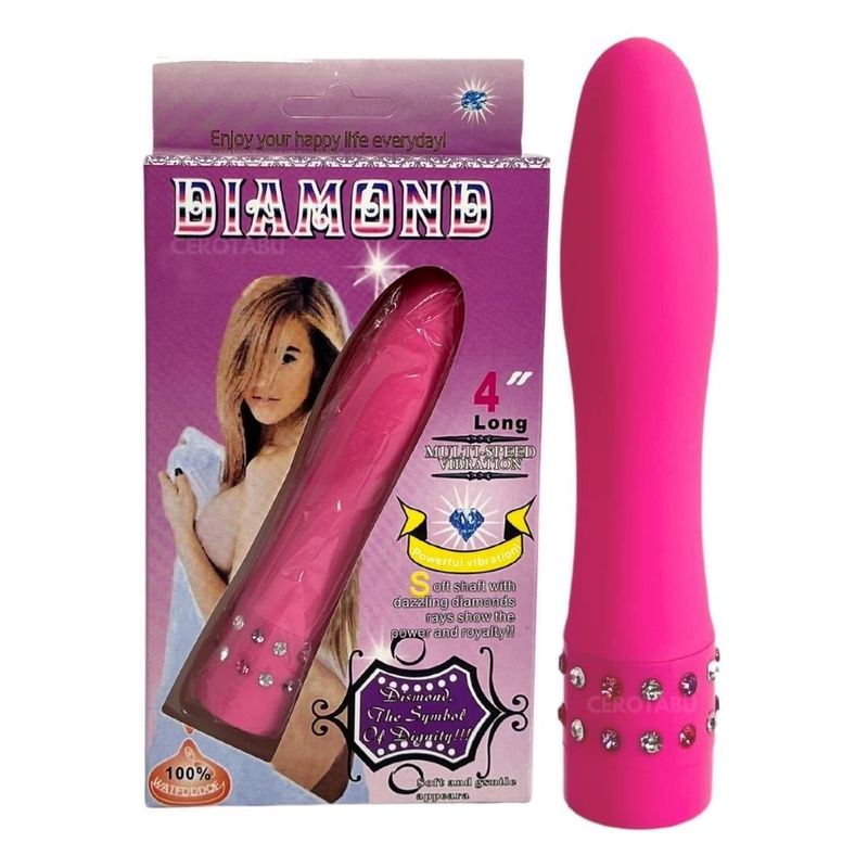 GENERICO - Vibrador Consolador Bala Vibradora Punto G Clítoris Diamond Rosada