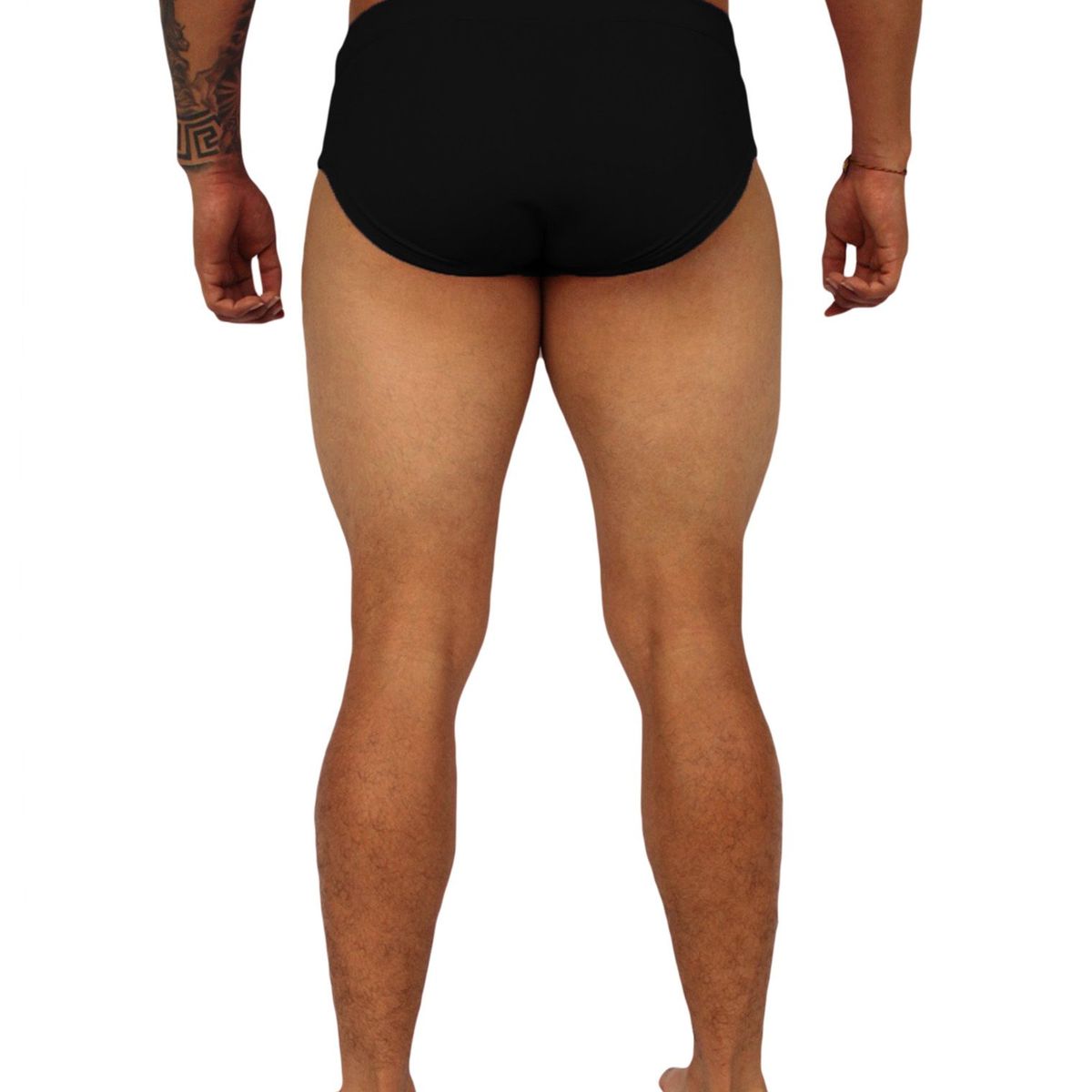 GENERICO - Traje De Baño Brief Clásico Liso Unicolor Mundo Alfa de Hombre