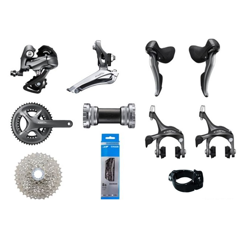 SHIMANO - Grupo Shimano CLARIS R2000  2X8 VEL,  50-34T,  11-30T