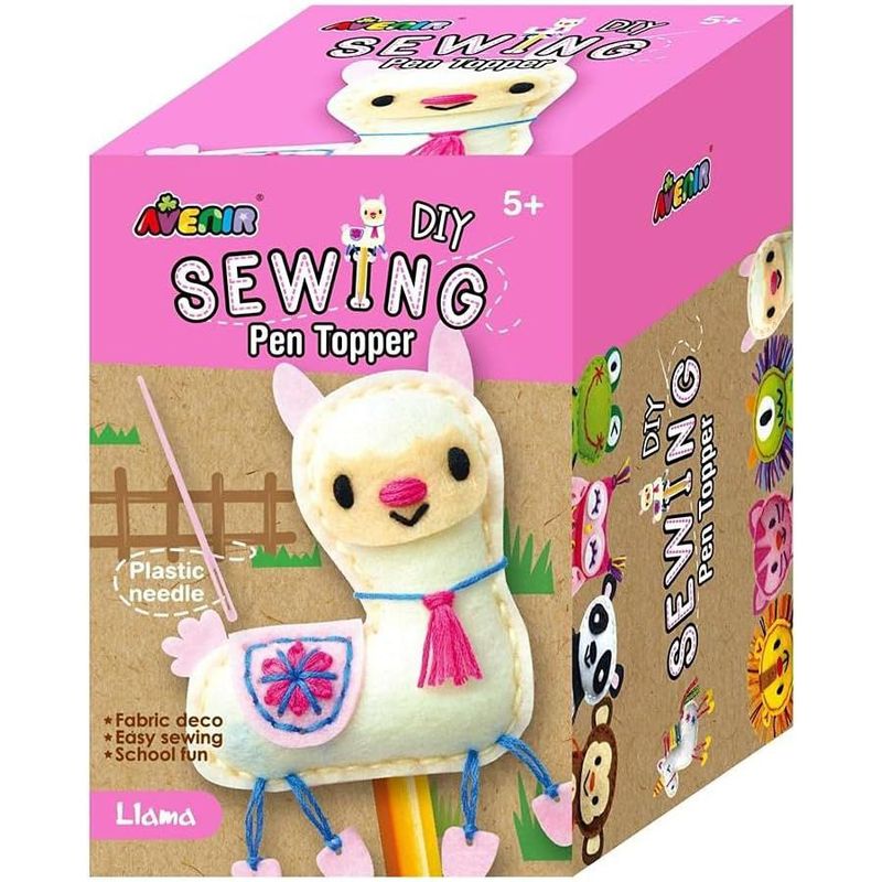 JUGANDO Y EDUCANDO - Juguete Niñas Set De Arte Manualidades Mini Llama Tejidos