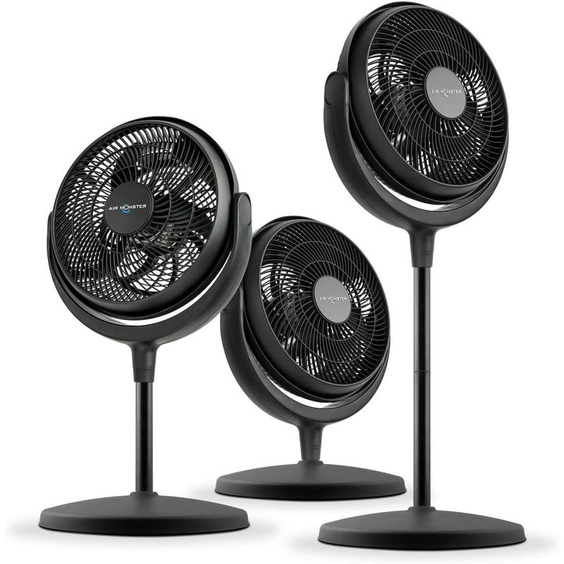 AIR - Ventilador Circulador de Aire Silencioso Ahorrador 12 Pulg Air Monster