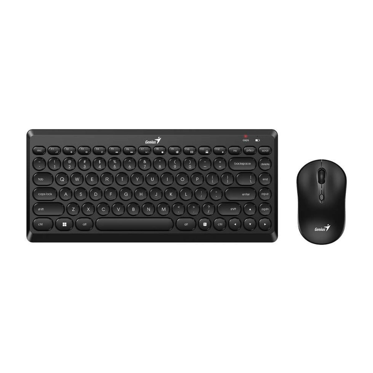 GENIUS - Combo Mini Teclado Y Mouse Inalambrico Q8000 Genius Negro