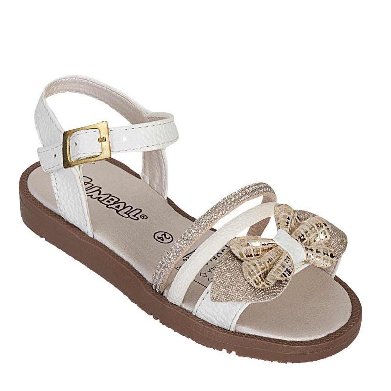 GUMBALL - Sandalia de Niña marca GUMBALL en Color BLANCO DORADO   SANDSIMEONA