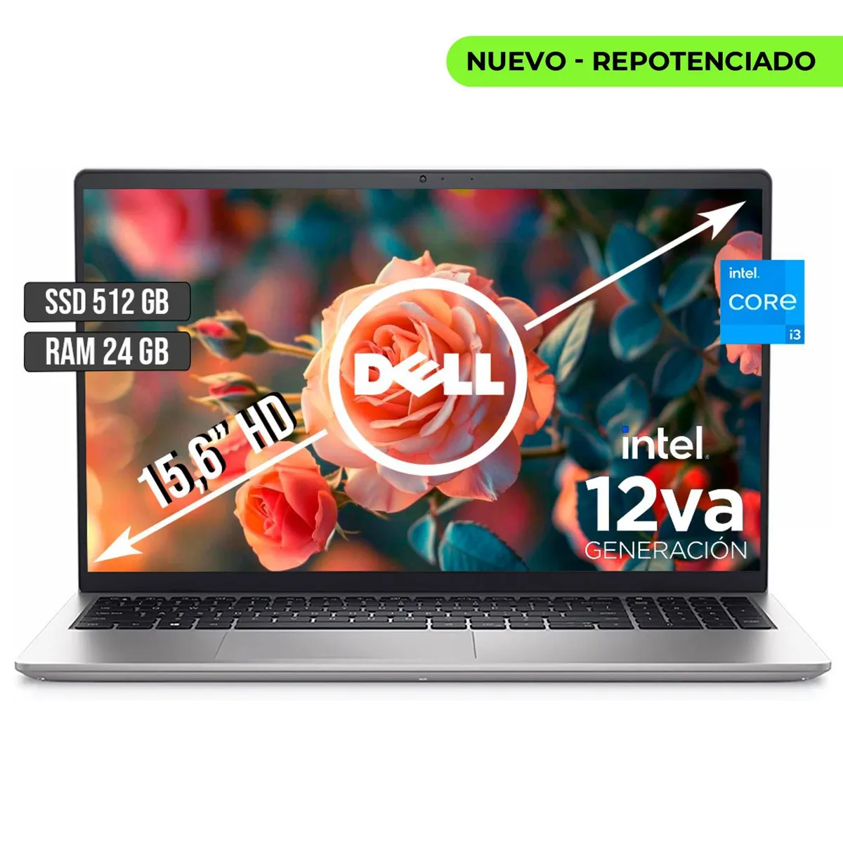 DELL - DELL INSPIRON INTEL CORE I3-1215U SSD 512GB RAM 24GB LED 15,6 HD