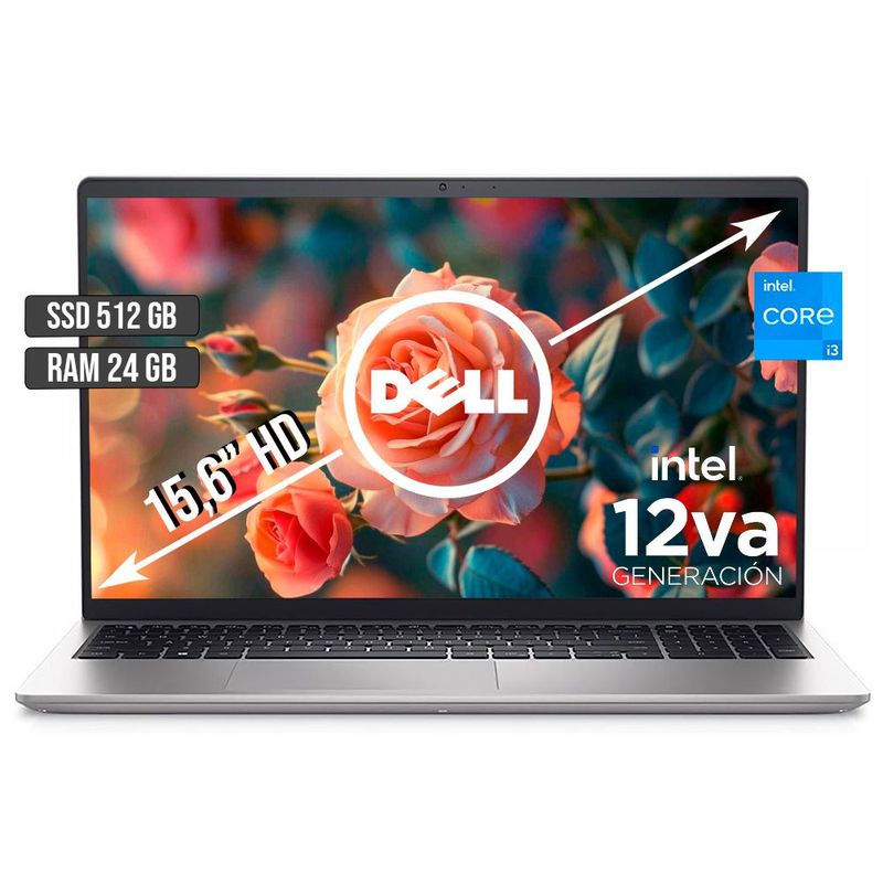 DELL - DELL INSPIRON INTEL CORE I3-1215U SSD 512GB RAM 24GB LED 15,6 HD