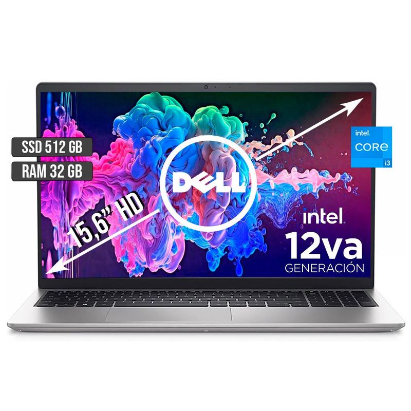 DELL - DELL INSPIRON INTEL CORE I3-1215U SSD 512GB RAM 32GB LED 15,6 HD