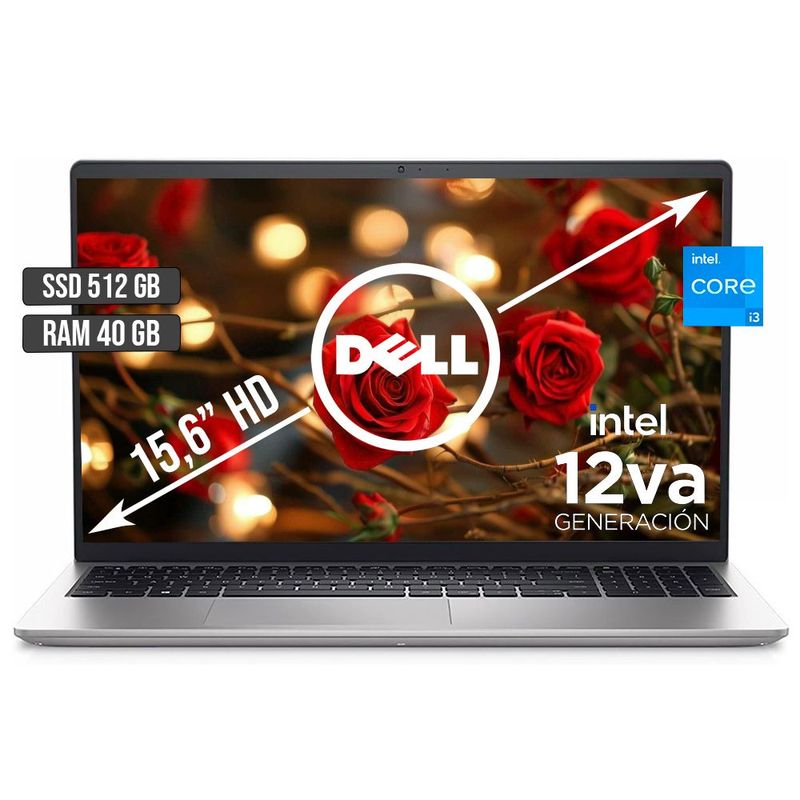 DELL - DELL INSPIRON INTEL CORE I3-1215U SSD 512GB RAM 40GB LED 15,6 HD