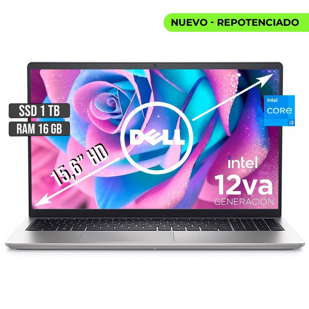 DELL - DELL INSPIRON INTEL CORE I3-1215U SSD 1TB RAM 16GB LED 15,6 HD