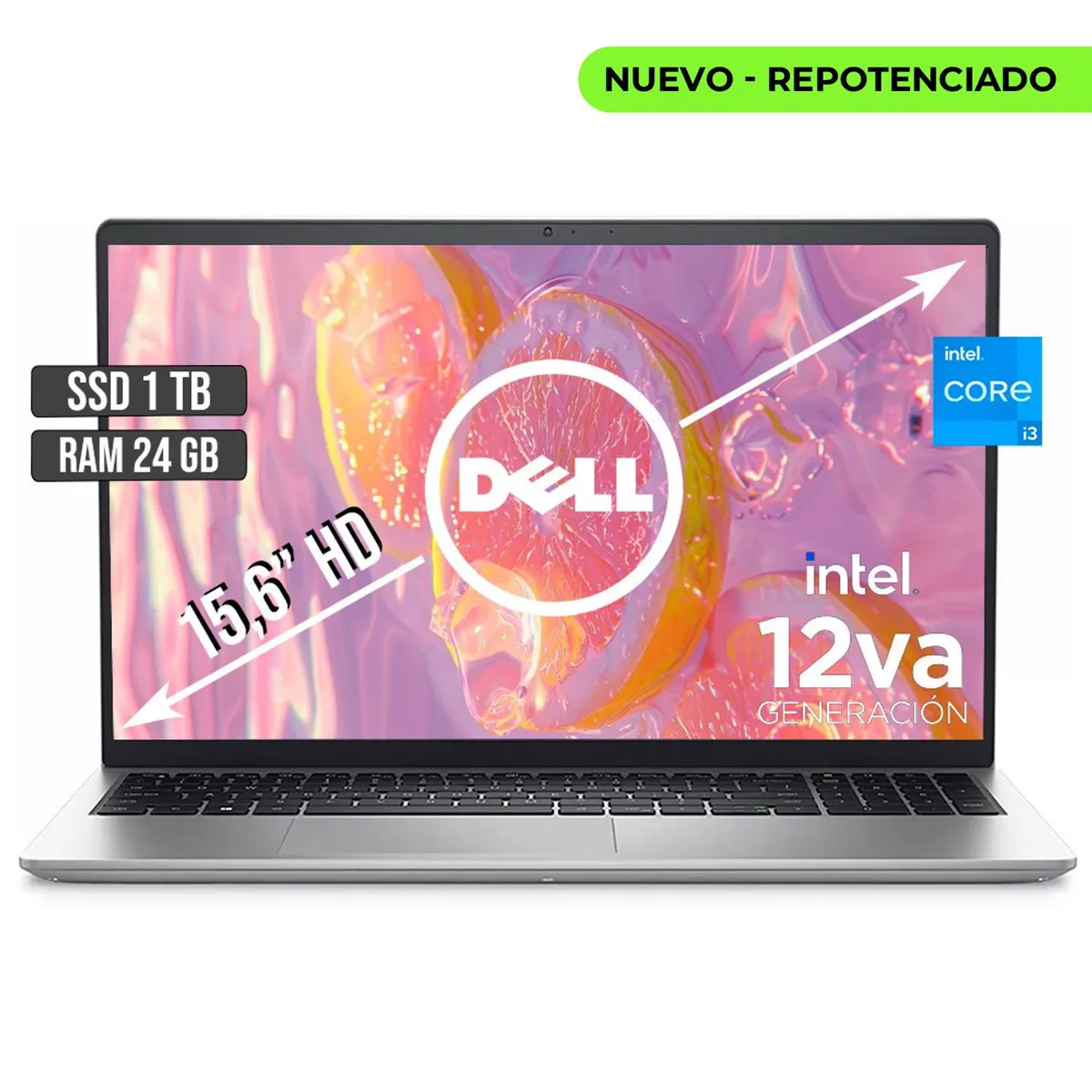 DELL - DELL INSPIRON INTEL CORE I3-1215U SSD 1TB RAM 24GB LED 15,6 HD
