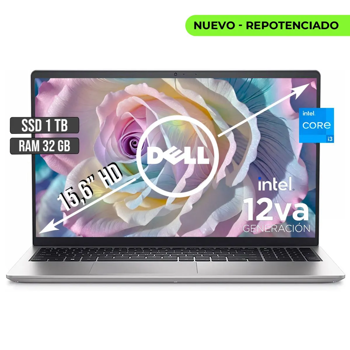 DELL - DELL INSPIRON INTEL CORE I3-1215U SSD 1TB RAM 32GB LED 15,6 HD