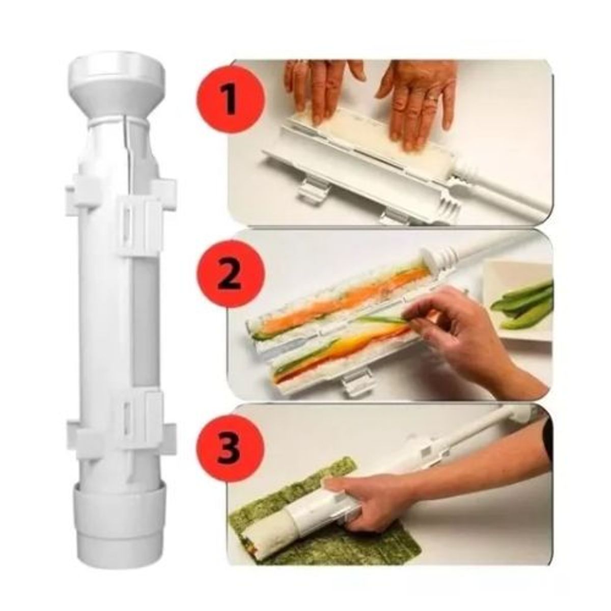 GENERICO - Máquina Para Hacer Sushi Molde Enrollar Verduras O Carne