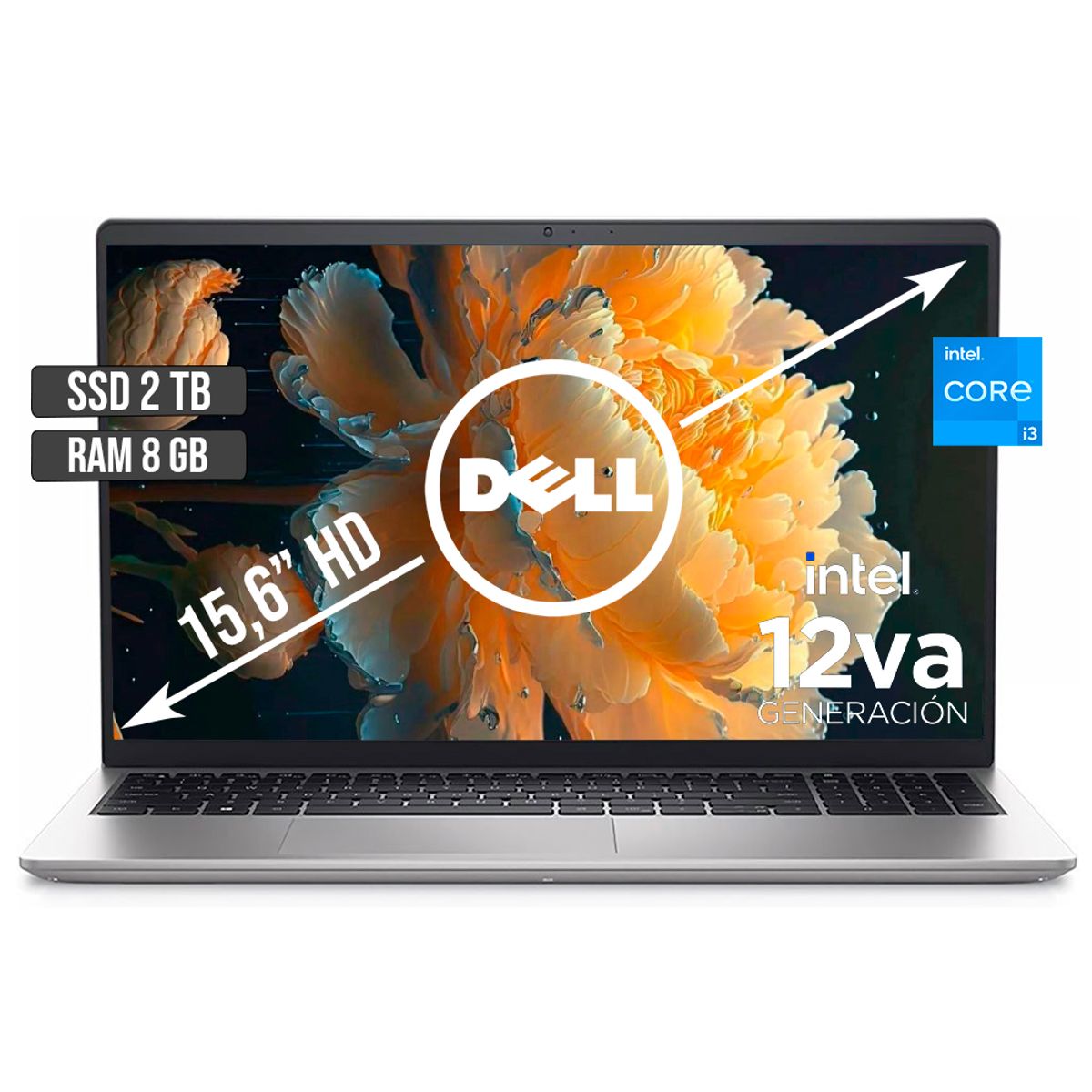 DELL - DELL INSPIRON INTEL CORE I3-1215U SSD 2TB RAM 8GB LED 15,6 HD