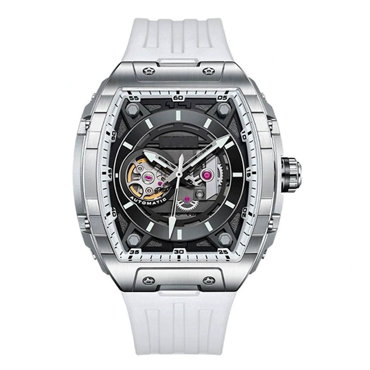 GFORCE - Reloj G-force At9812 Automatico Cuadrado Hombre + Estuche