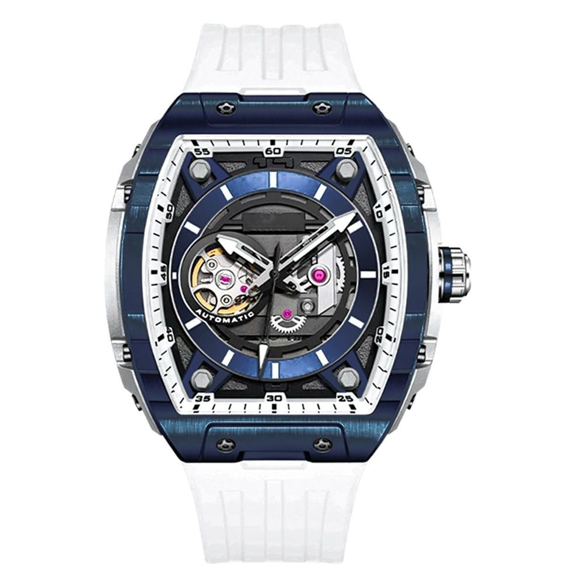 GFORCE - Reloj G-force At9812 Automatico Cuadrado Hombre + Estuche
