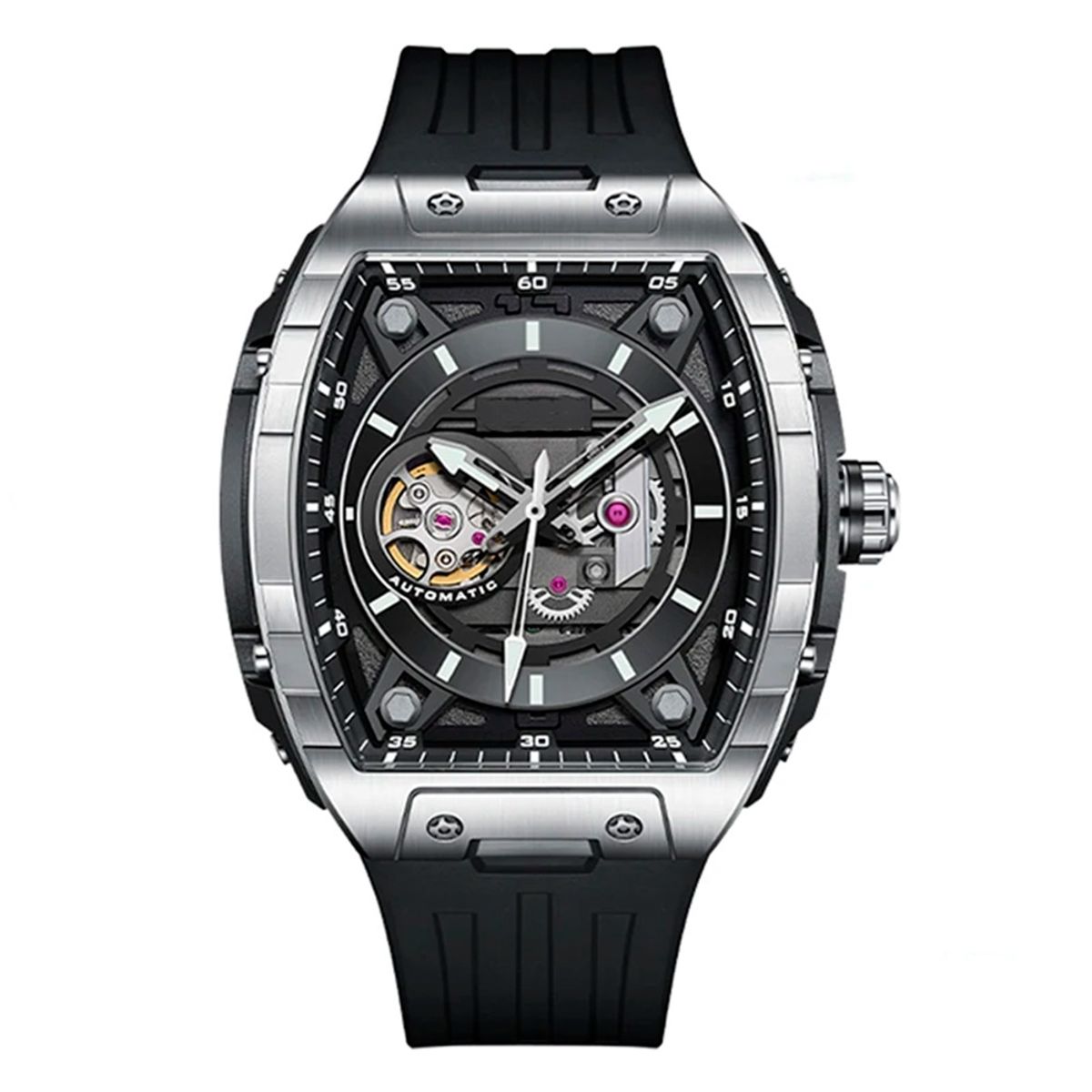 GFORCE - Reloj G-force At9812 Automatico Cuadrado Hombre + Estuche