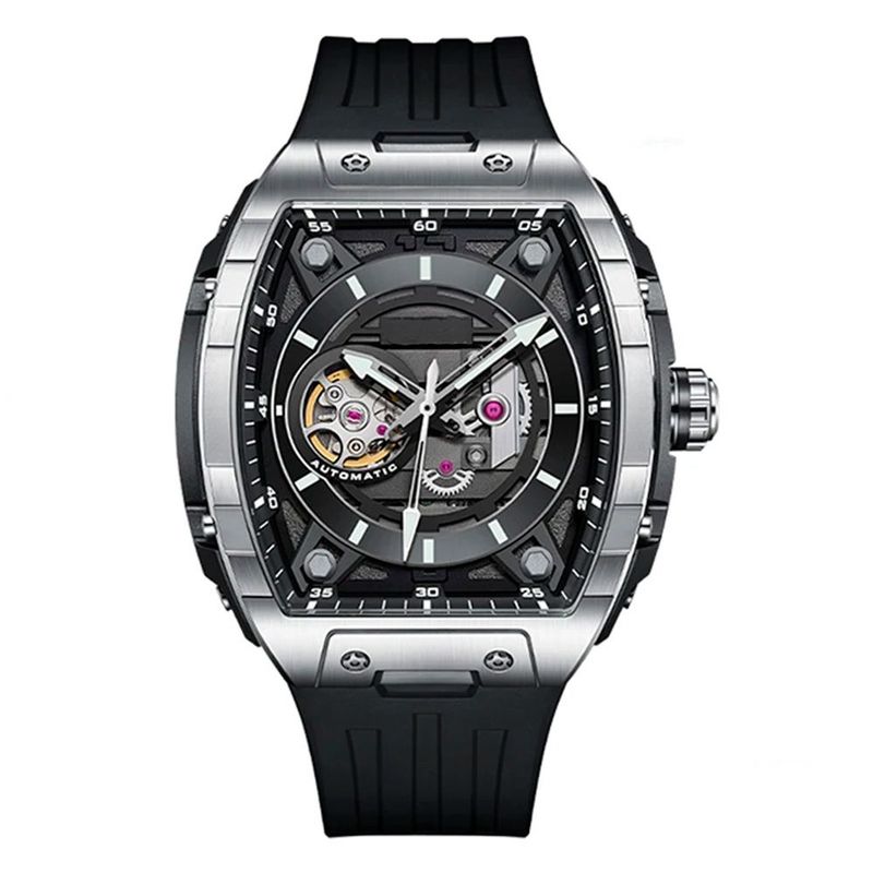 GFORCE - Reloj G-force At9812 Automatico Cuadrado Hombre + Estuche