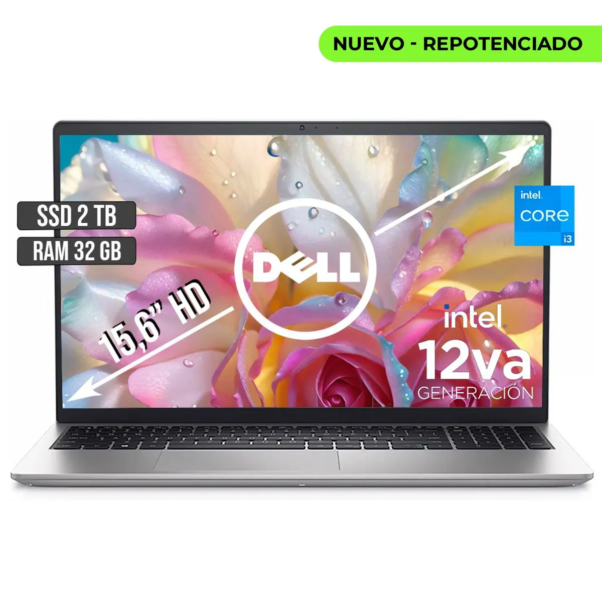 DELL - Portátil Dell Inspiron 15 3520 Intel Core I3 32GB RAM 2TB SSD