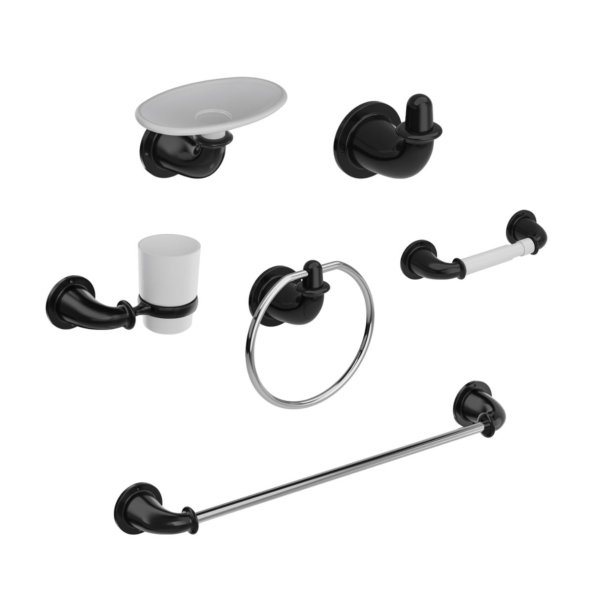 GRIVAL - Kit GRIVAL por 6 Accesorios Valencia negro