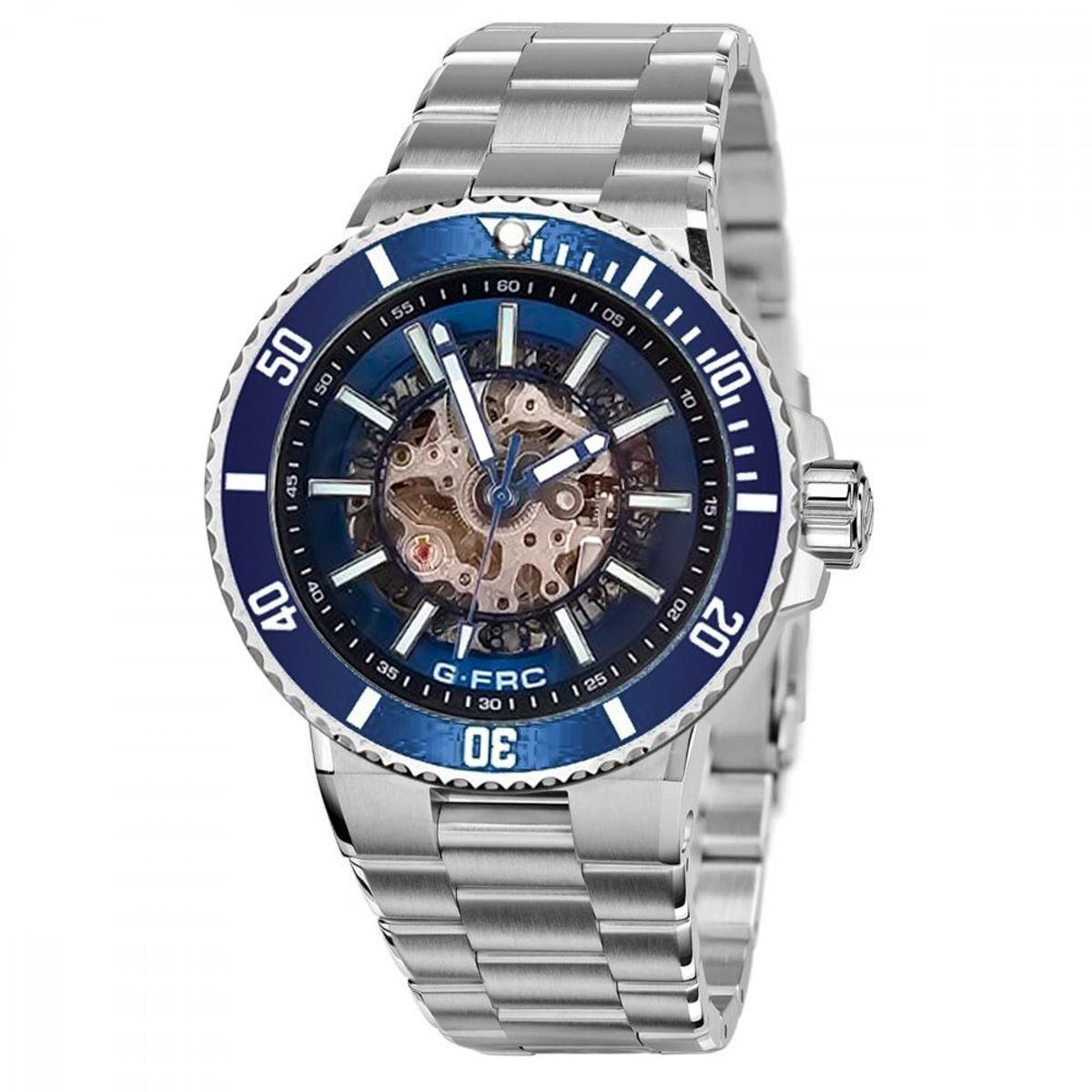 GFORCE - Reloj G-force At9813 Automatico Casual Hombre Acero +estuche