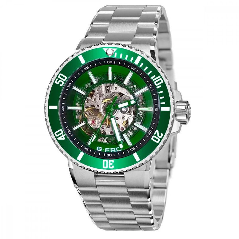 GFORCE - Reloj G-force At9813 Automatico Casual Hombre Acero +estuche