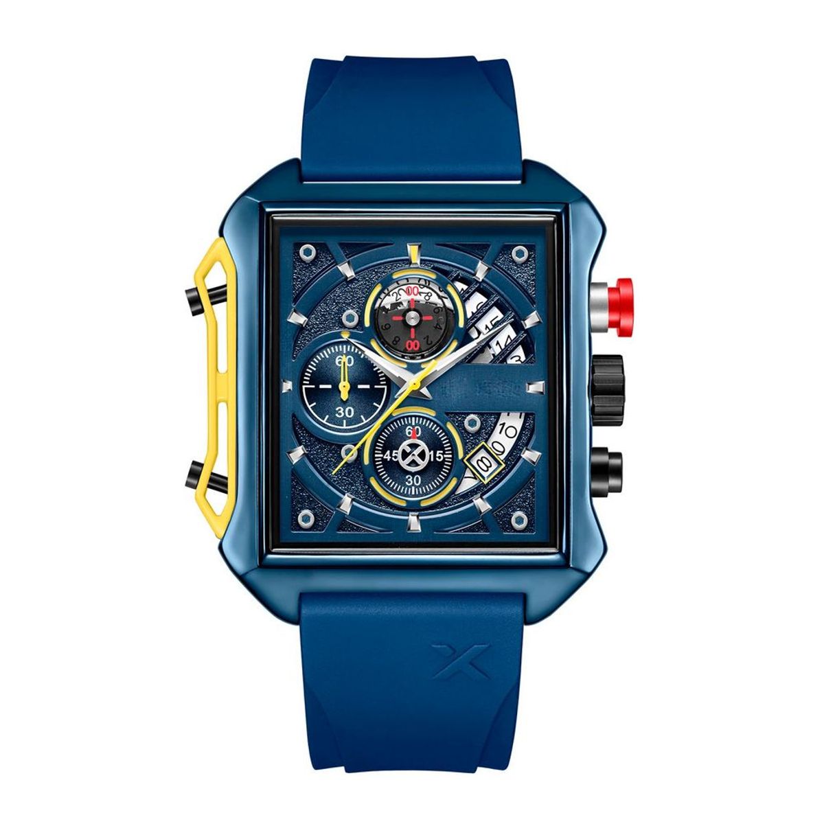 GFORCE - Reloj G-force Original H4089g Calendario Cuadrado + Estuche