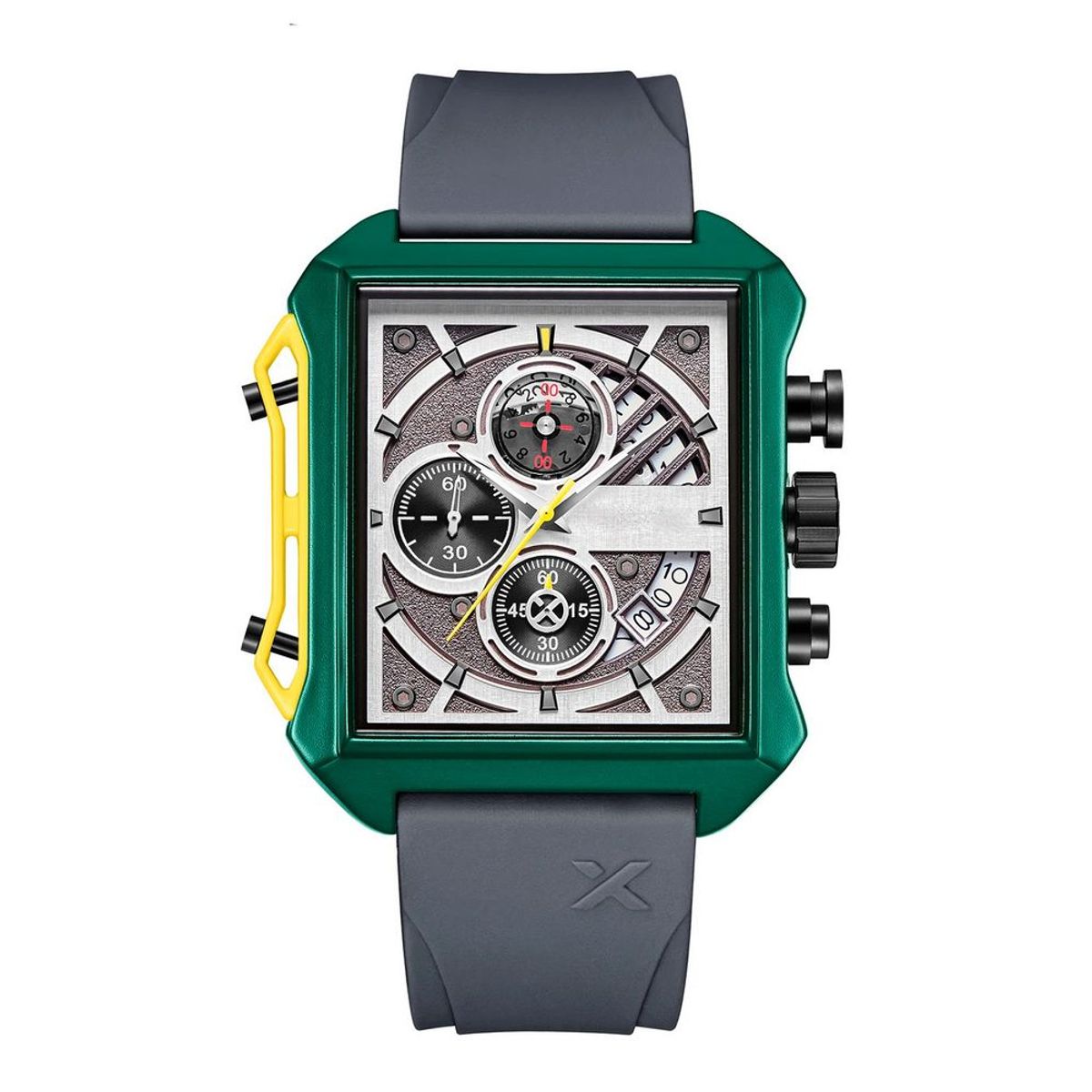 GFORCE - Reloj G-force Original H4089g Calendario Cuadrado + Estuche