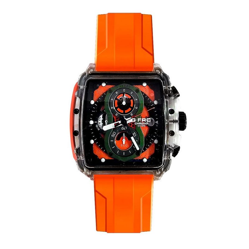 GFORCE - Reloj G-force Original H4113g Calendario Cuadrado + Estuche