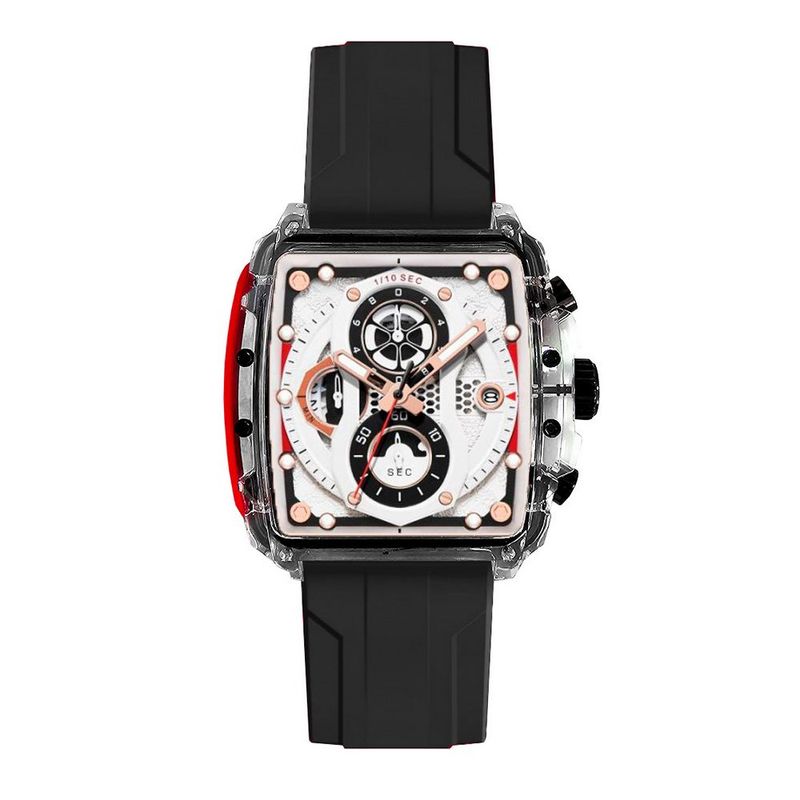 GFORCE - Reloj G-force Original H4113g Calendario Cuadrado + Estuche