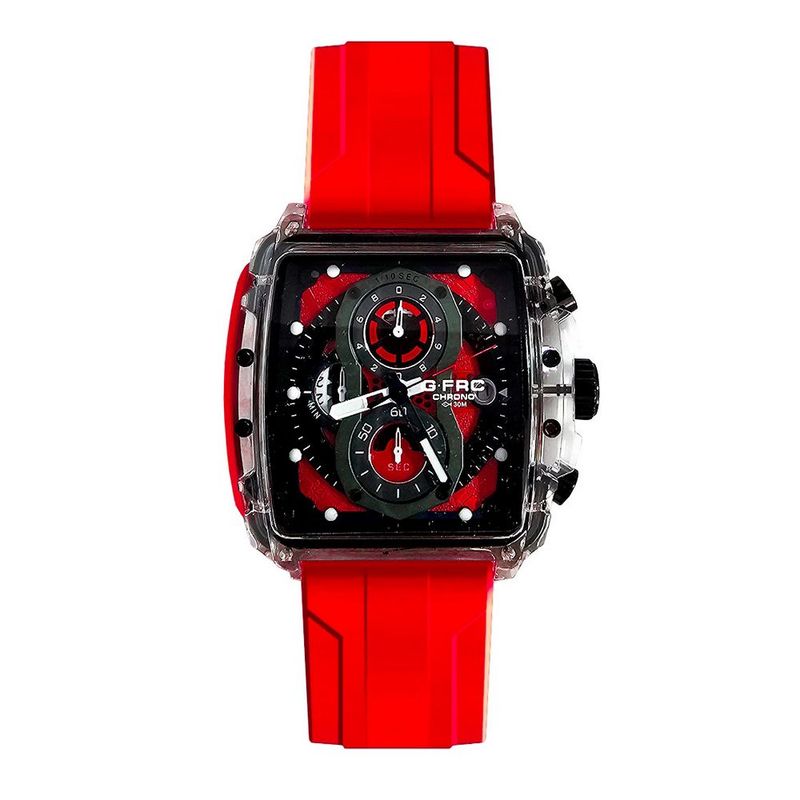 GFORCE - Reloj G-force Original H4113g Calendario Cuadrado + Estuche