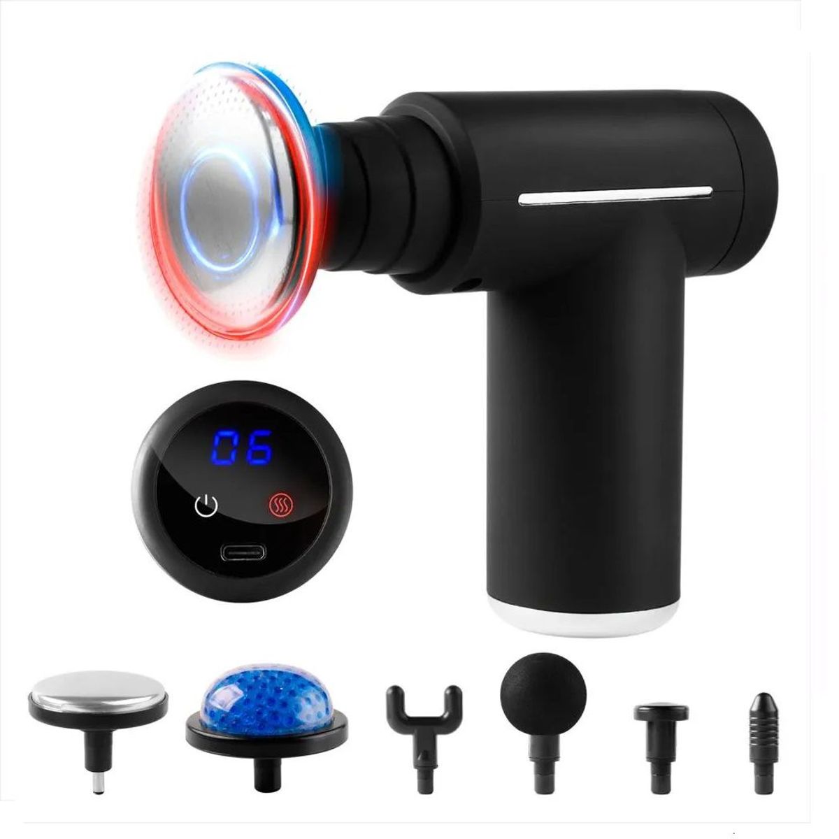 GENERAL - Masajeador Corporal Massage Gun DS-882 Calor Y Frio